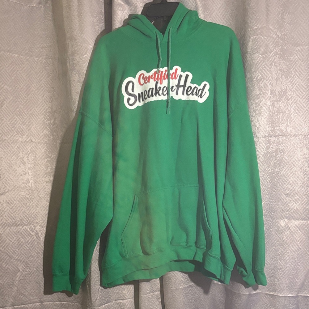 Gildan Green Certified Sneaker Head Hoodie